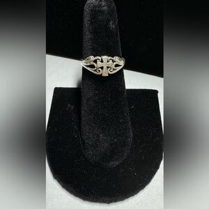 Sterling Silver 925 Cross Ring Size 5 1/2